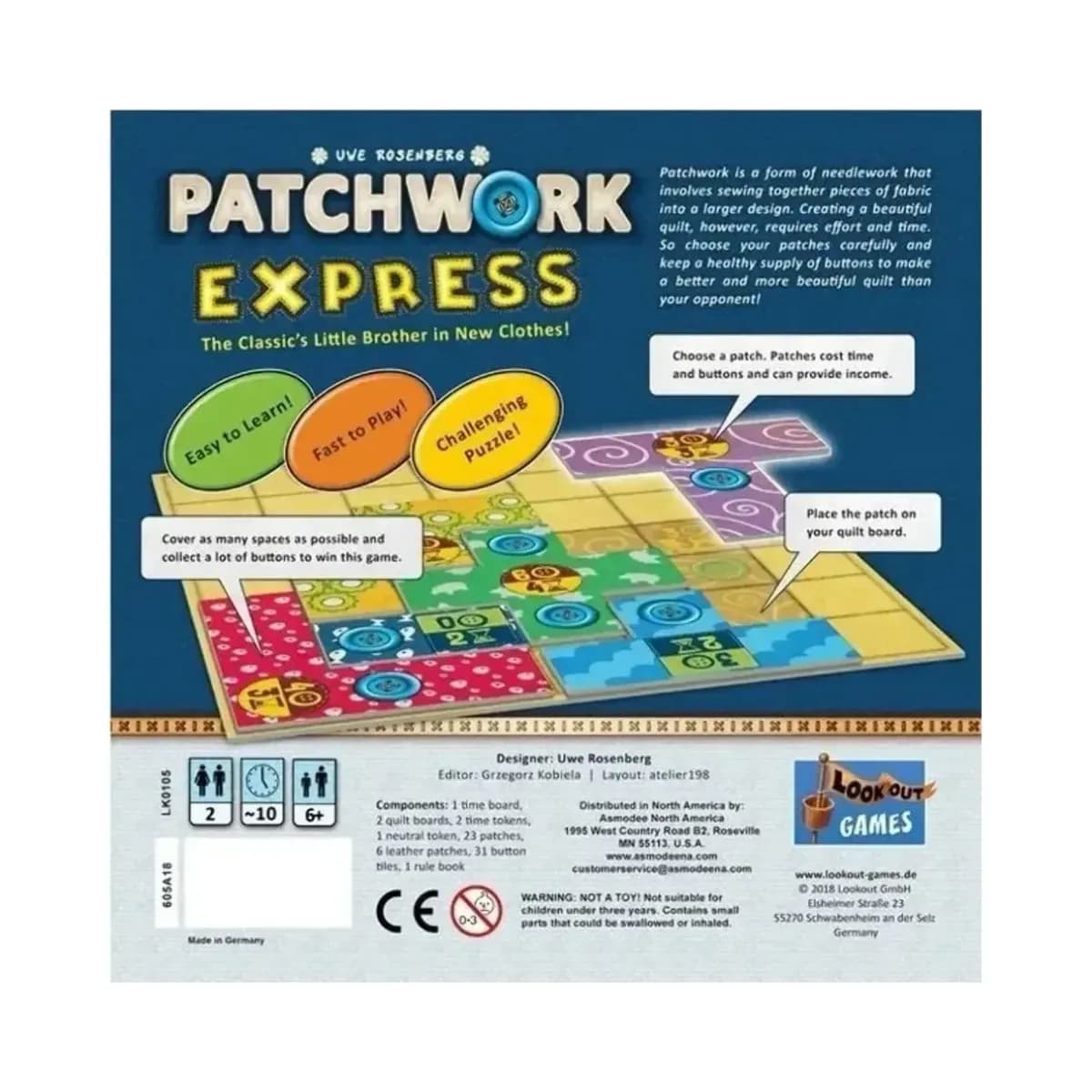 Patchwork Express Board Game - Image 3