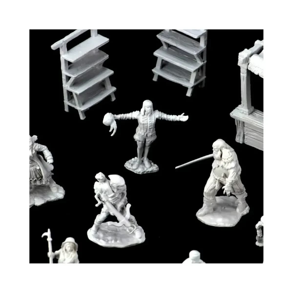 WizKids Deep Cuts Miniatures Townspeople & Accessories - Image 2